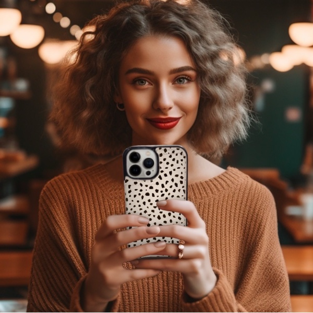 🆕 Almond Latte Leopard Print Wallet Phone Case IPhone 15Pro Max 6.7 - Picture 3 of 15
